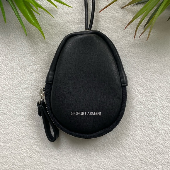 Giorgio Armani Other - Giorgio Armani Titanium Collection Leather Sunglass Case + Cloth Pouch & Box